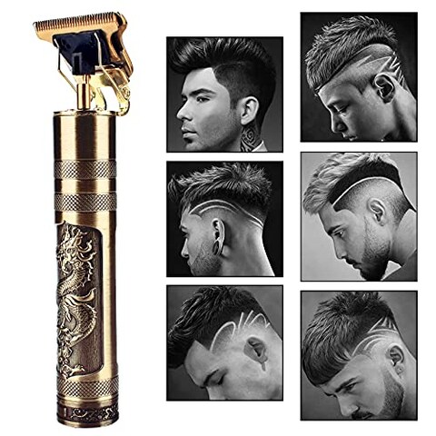 HICITI Pro T Outline Clippers Trimmer, Electric Pro Li Outline Trimmer T Blade Trimmer Grooming Cordless Rechargeable,Professional 0mm Baldheaded Zero Gapped Trimmer Hair Clipper for Men