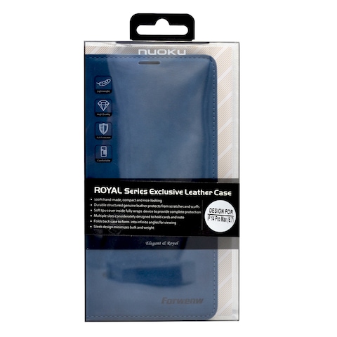 Forenbw Bookcase Iphone 14 Pro Max Blue