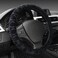 Generic Car Steering Wheel Cover Cloth-Size: Medium, Dark Grey, Black, Maroon, Dark Beige, Coffee Brown Colour