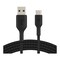 Belkin CAB002BT2MBK Boost Charge Braided USB-C To USB-A Cable - Black