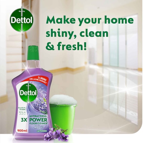 Dettol Lavender 3X Power Antibacterial Floor Cleaner, 900ml