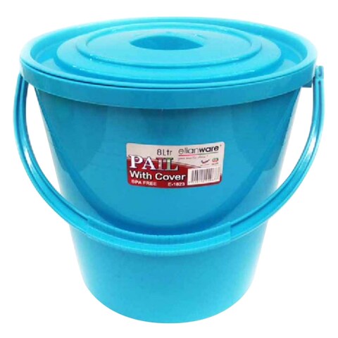 8L PAIL WITH COVER - E1823