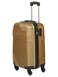 Senator Hard Case Extra Large Luggage Trolley Suitcase for Unisex ABS Lightweight Travel Bag with 4 Spinner Wheels KH120 Gold