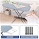 Ironing Board, Heat Resistant Iron Board With Steam Iron Rest, Foldable Ironing Stand Structure 110cm x 34 cm