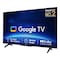 هايسنس تلفاز غوغل ذكي بدقة UHD LED مقاس 55 بوصة 55A61H أسود