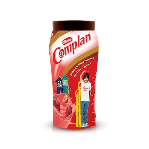 Buy Heinz Complan Strawberry Flavour Powder Drink 400g in UAE