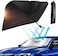 Front Windshield Foldable Parasol Sunshade Umbrella Blocks UV Rays - 1 Pcs (140X79 CM)