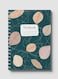 Lowha Spiral Notebook With 60 Sheets And Hard Paper Covers With Leaf Blue Design, For Jotting Notes And Reminders, For Work, University, School