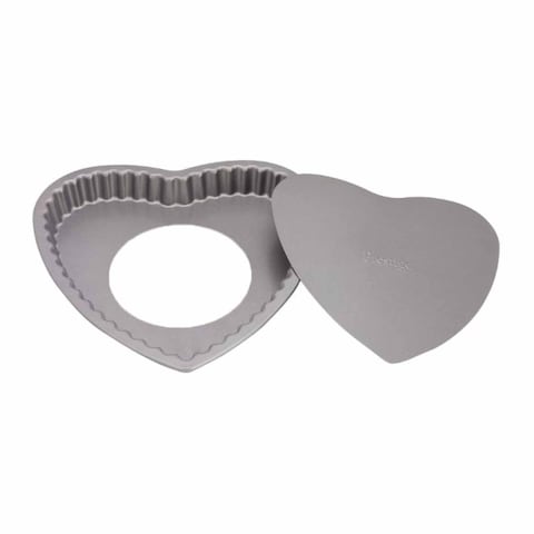 Prestige Heart Shaped Loose Base Cake Pan - Grey