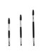 Generic Double-Head Eyebrow Brush Black/Silver