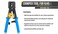 RJ45 EZ Crimp Tool, Network pliers Tools Multi functional Cable Cutter Piercing Crystal Head Crimping Dual-purpose Pliers (1 Pack)