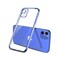 Iphone 11  Electro Plated Blue  Silcone Case Cover