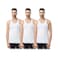 Fruit Of The Loom Sleeveless Vest XXL White Pack of 3
