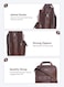 PARA JOHN Vertical Slipcase Secure Business Professional Multi-Purpose Travel Laptop Bag with Hideaway Handles, Cross Shoulder Strap, Protective Padding  / Office Bag / Macbook Bag / Backpack