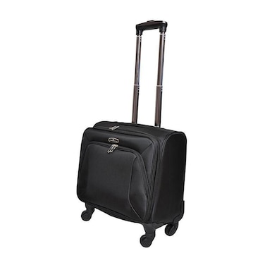 Track 4 Wheels Computer Trolley 16 Inch Black