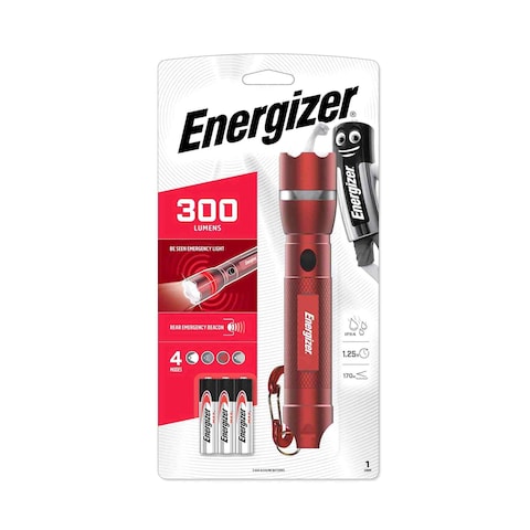 Energizer Flashlight Emergency Beacon 300 Lumens ESMH32