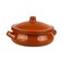 Regas Round Casserole Clay Pot Brown 20cm
