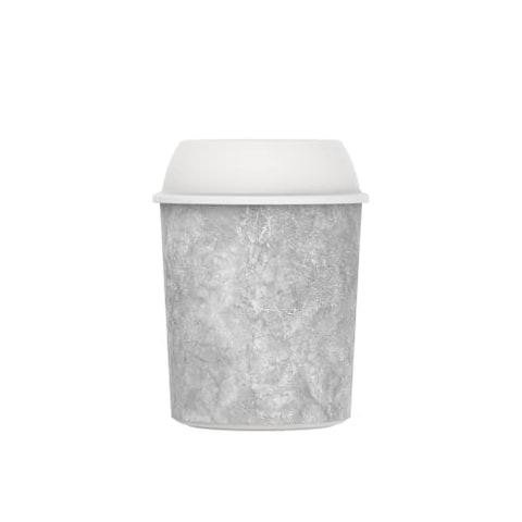 Cosmoplast IFHHDB003 Ceramic Round Dust Bins, Detachable Lid, for Waste Disposal, Office and Home Decor, 20&quot; x 26&quot;, Matte Finish