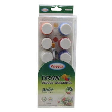 Vneeds V.03.20 Water Colour 25ml x 12 Pieces