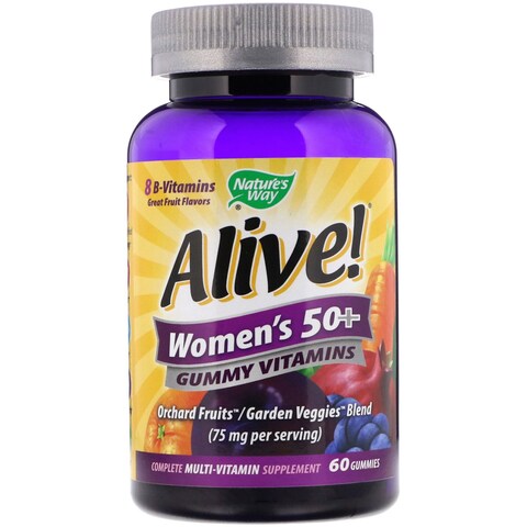 Alive Women&#39;s 50+ Gummy Vitamins 60s