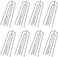 Lavish Stainless Steel Curtain Pleater Tape Hooks 4 Prongs Pinch Pleat Hook Clip Curtain Pleat Hook Pleat Tape End Hooks (20 Pieces)