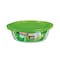 Pyrex Round Food Container With Lid - 2.3 Liters- Green