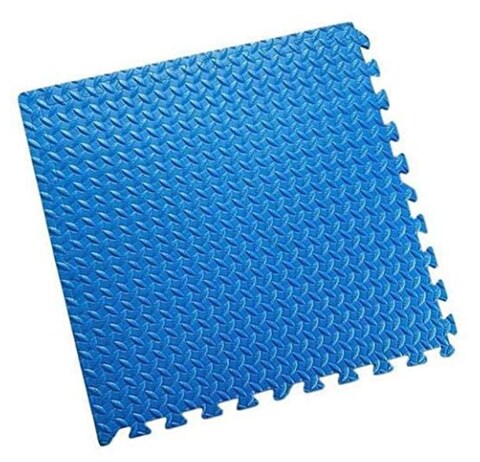 Rainbow Toys - Floor Mat Blue Foam Exercise 3cm Mat Puzzle Game Pad Non- Slip Stitch Interlock EVA Mat size: 100x100x3cm