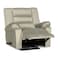 In House Velvet Classic Recliner Chair - Light Beige - Nice 02