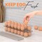Egg Storage Container For Refrigerator - 14 Egg Container With Lid &amp; Handle, Egg Holder For Refrigerator, Egg Storage &amp; Egg Tray (Pack of 2)