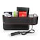 Generic Car Seat Organizer Seat Side Pocket Organizer Gap Storage Box Seat Gap Filler Catcher with 2 USB Chargers and 2 Lighters for Wallet Phone Coins Cigarette Keys Cards