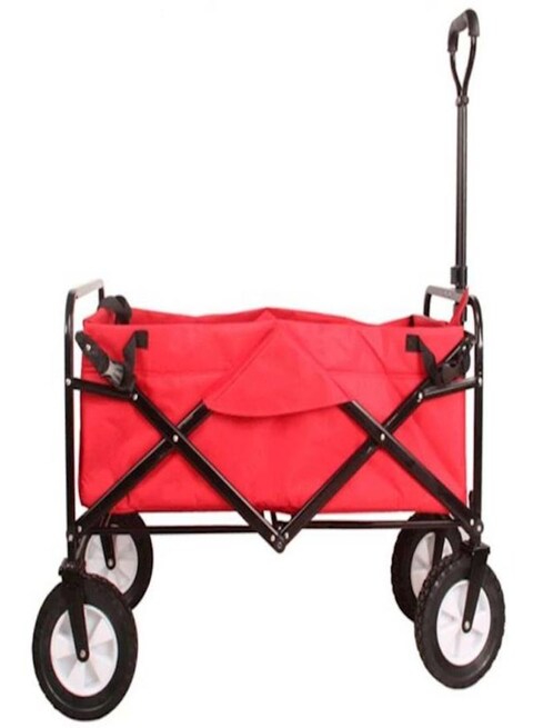 Generic Folding Shopping Cart Trolley Red/Black