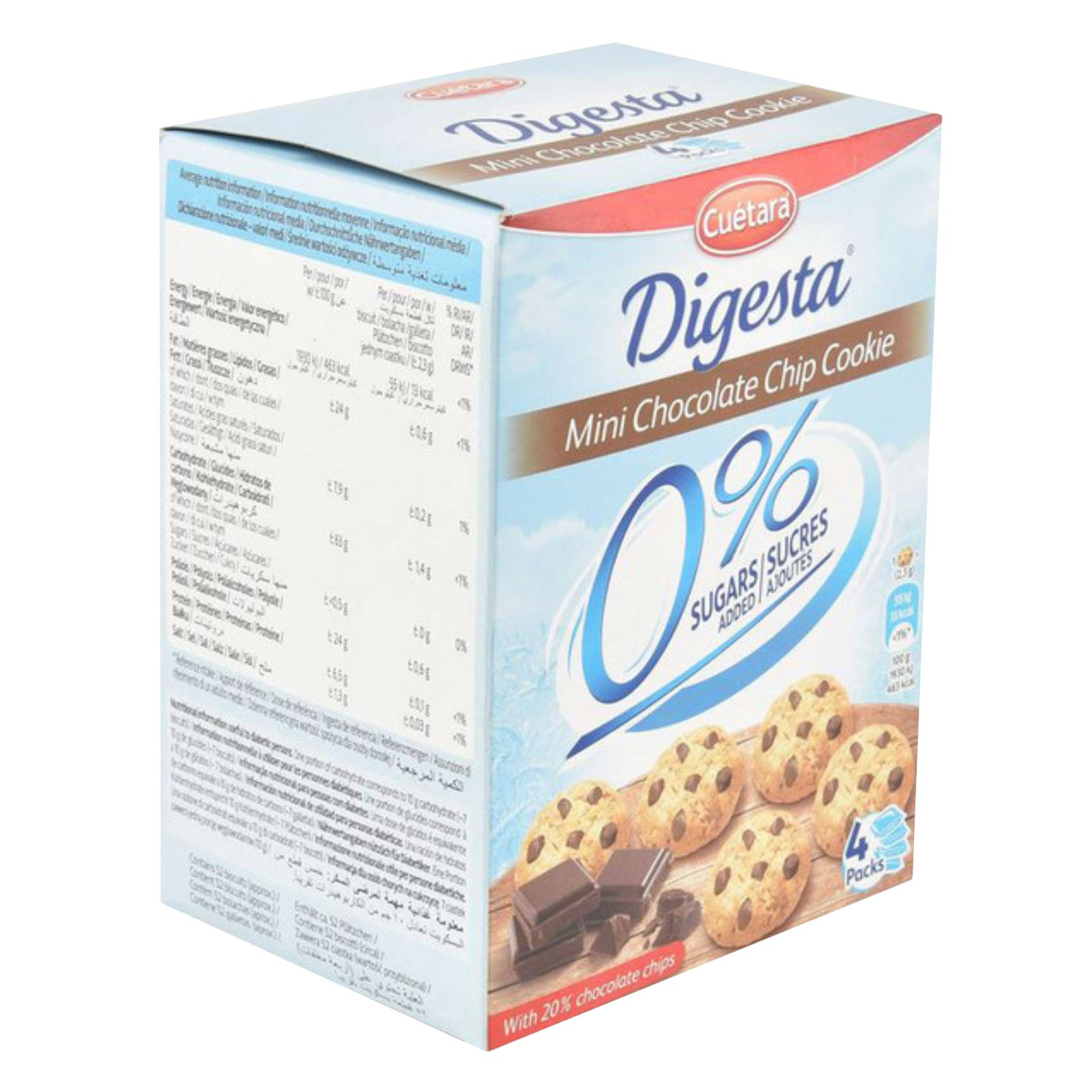 Cuetara Cookies Digesta Lite Mini Chocolate Chip 120 Gram product thumbnail 5