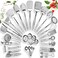 Home Hero Stainless Steel Kitchen Utensil Set - 29 Cooking Utensils - Nonstick Kitchen Utensils Cookware Set With Spatula - Best Kitchen Gadgets Kitchen Tool Set Gift