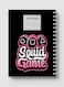 Lowha Spiral Notebook With 60 Sheets And Hard Paper Covers With Squid Game Masks Design, For Jotting Notes And Reminders, For Work, University, School