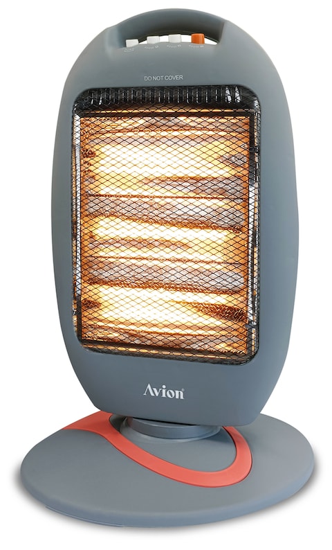 Avion Halogen Heater, 1200 Watts, 3 Heat Level, Oscillation Function