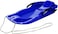 Outdoor Sports Plastic Skiing Boards Sand Board Snowboard With Rope For Double People,Sand Snow Sleds for Kids and Adult (Blue)