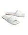 AMICA Allegra Classic Square Open Tope Quilted Single Band Slide in Comfortable Sandal
