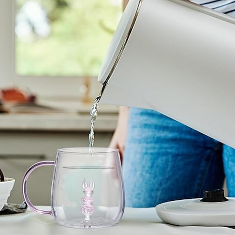 1CHASE&reg; Borosilicate Three-Dimensional Coffee Cup with Handle 300 ML (Rabbit)