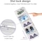 20 Pack Plastic Stackable Shoe Box Foldable Display Box Container