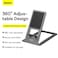 Baseus Foldable Metal Desktop Phone Tablet Holder Stand Card Shape Adjustable Cellphone Bracket Grey