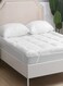 Mattress Topper With 4 Corner Elastic Straps Box Design Stiched 6cm Thick 180x200cm