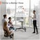 Mobile TV Cart, Rollable TV Stand For 32-70" LCD LED OLED Flat Screen TV With Curved Screens up to 40kg, Height Adjustable, Portable TV Stand with Wheels