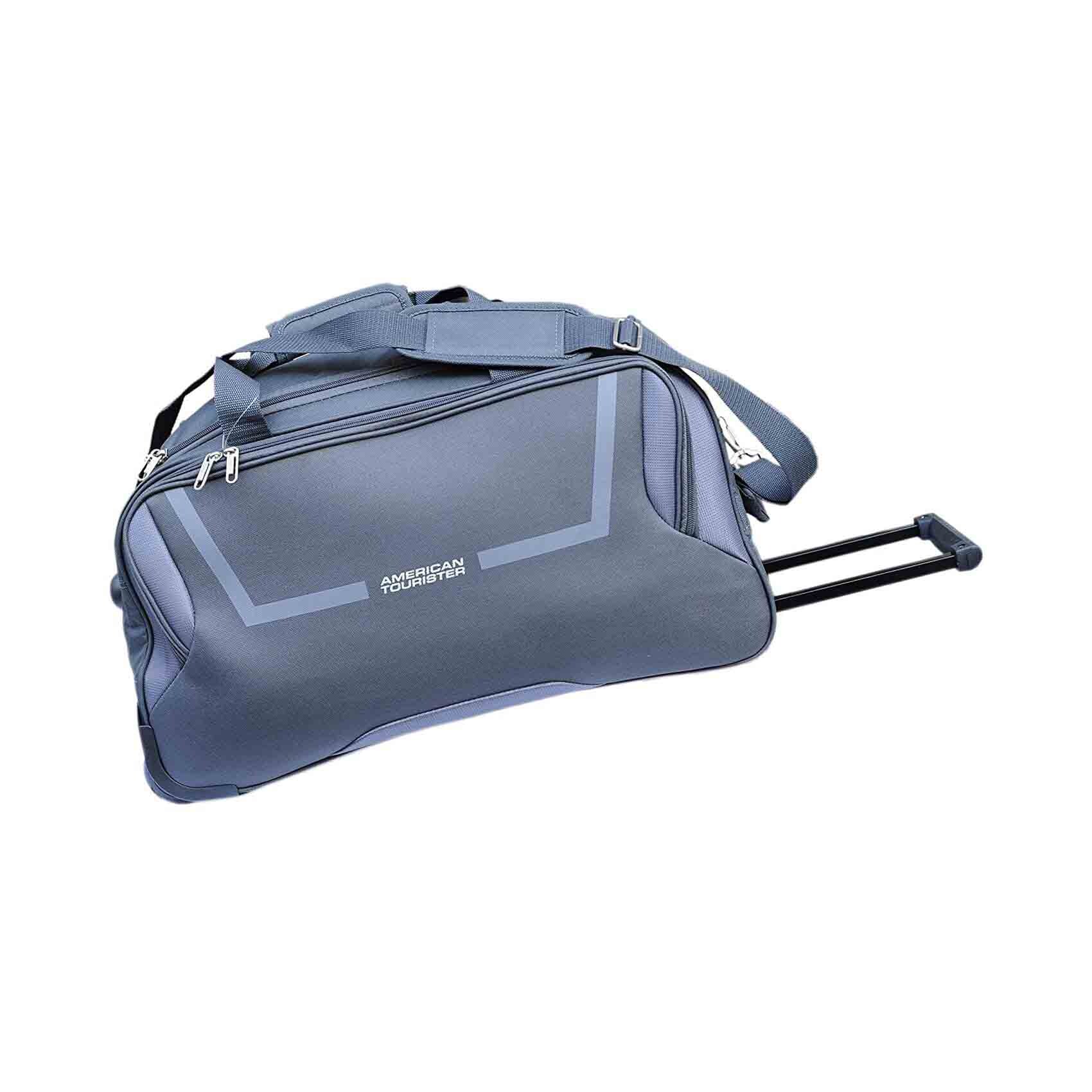 Buy American Tourister Cosmo Wheel Duffel Strolley Bag Grey 67cm - Main Image