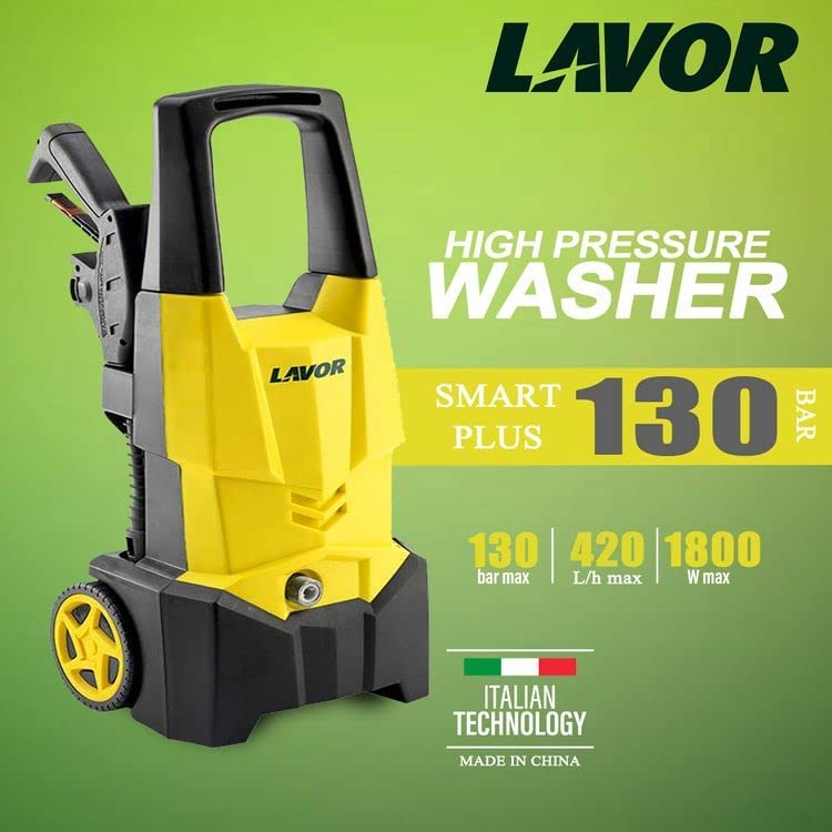 1800W High Pressure Car Washer Cleaner With 3 Type Nozzle Heads 130 Bar 420 Liter/Hour LAVOR Smart Plus 130