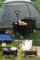 Generic Folding Camping Wagon, Outdoor Collapsible Sturdy Steel Frame Garden/Beach Wagon, Cart Heavy Duty Utility Transport Cart 80Kg /176Lbs Max Load