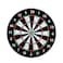 Supreme Sports Flocked Dartboard with Darts Multicolour 12inch 7 PCS
