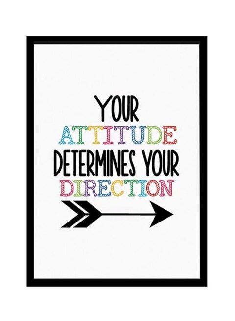 Spoil Your Wall Quotes Poster With Frame White/Black/Green 40x55cm