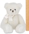 Bearington Collection Aspen White Plush Stuffed Animal Teddy Bear, 15.5 Inches