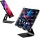 Adjustable Aluminum Tablet and Phone Holder Stand - Hands-Free Viewing, Heavy Case Compatible, Anti-Slip Design