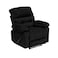In House Velvet Rocking &amp; Rotating Recliner Chair - Black - NZ60